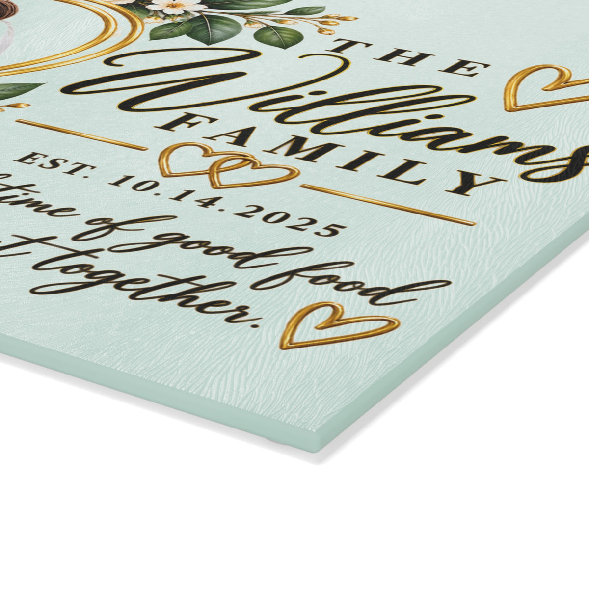 Personalized Glass Cutting Board – Custom Photo