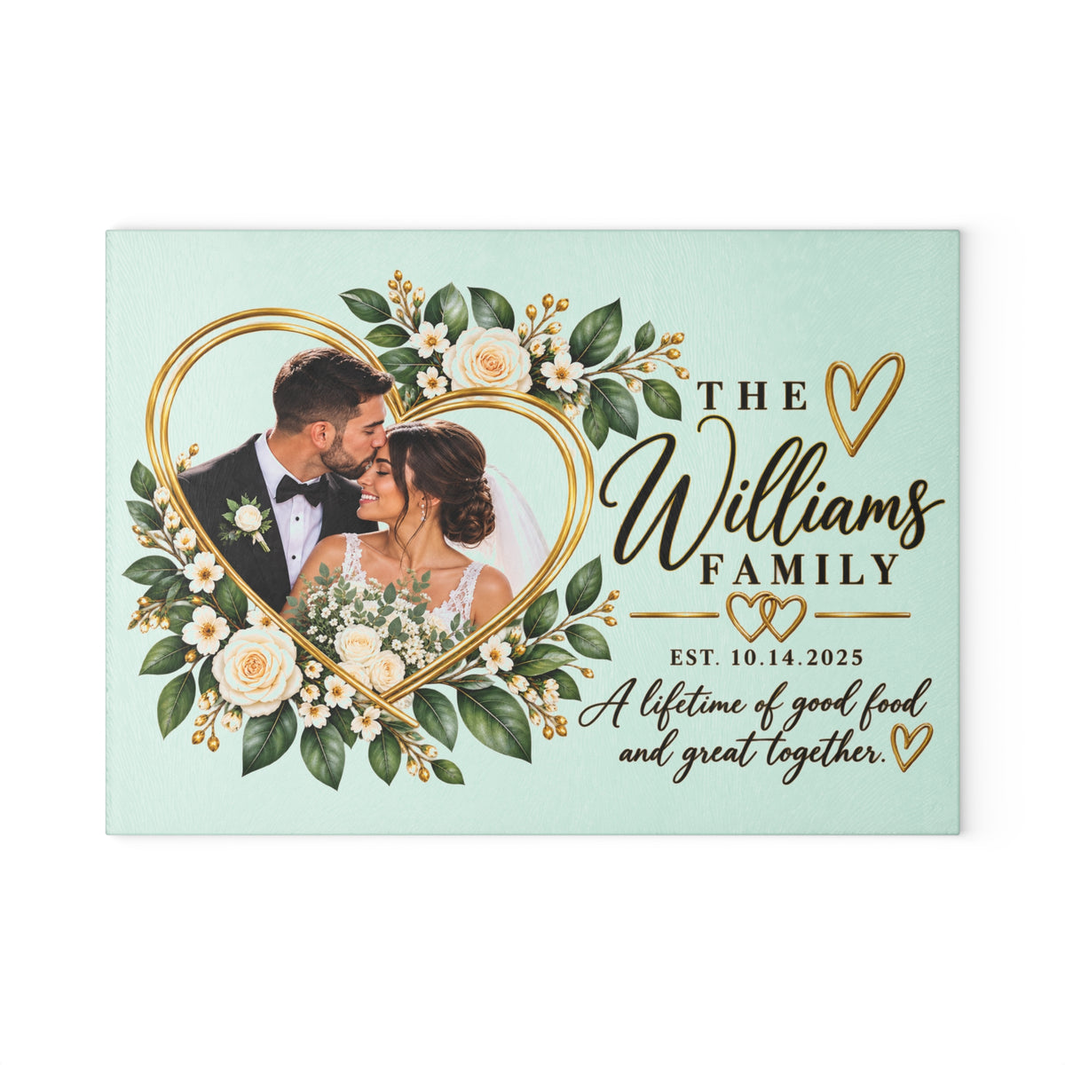 Personalized Glass Cutting Board – Custom Photo