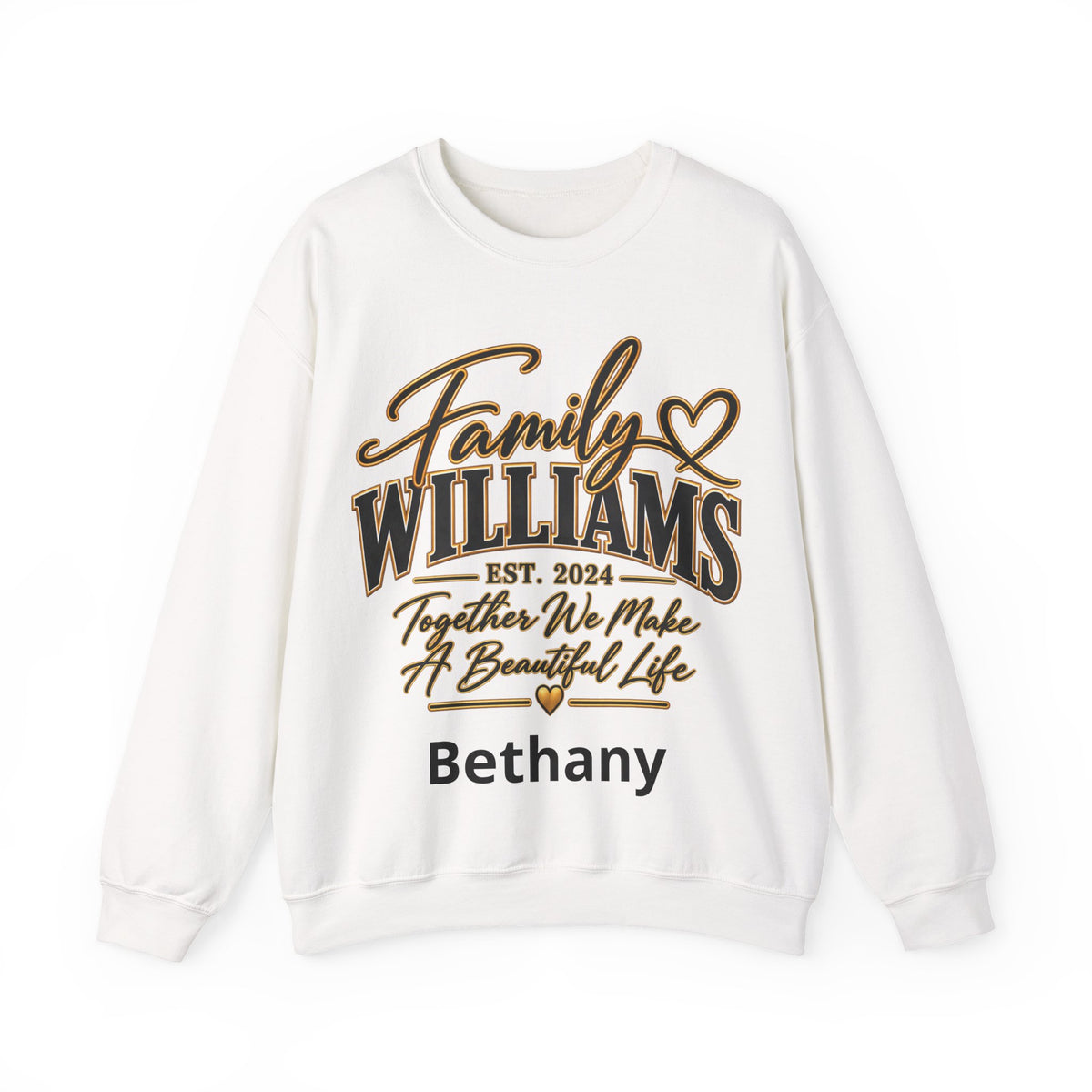 Personalized Crewneck Sweatshirt – Custom Front