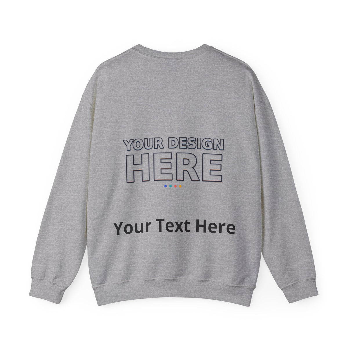 Personalized Crewneck Sweatshirt – Custom Front & Back