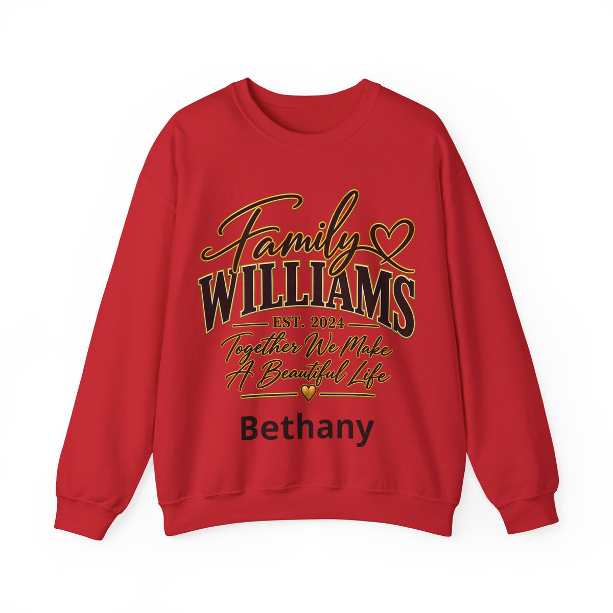 Personalized Crewneck Sweatshirt – Custom Front