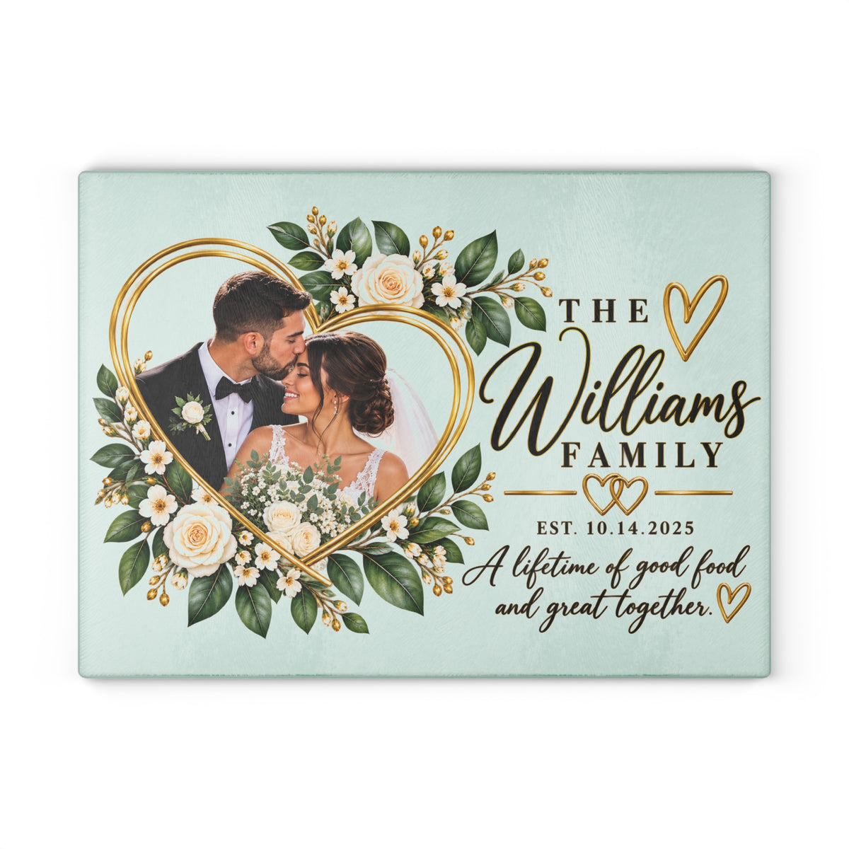 Personalized Glass Cutting Board – Custom Photo