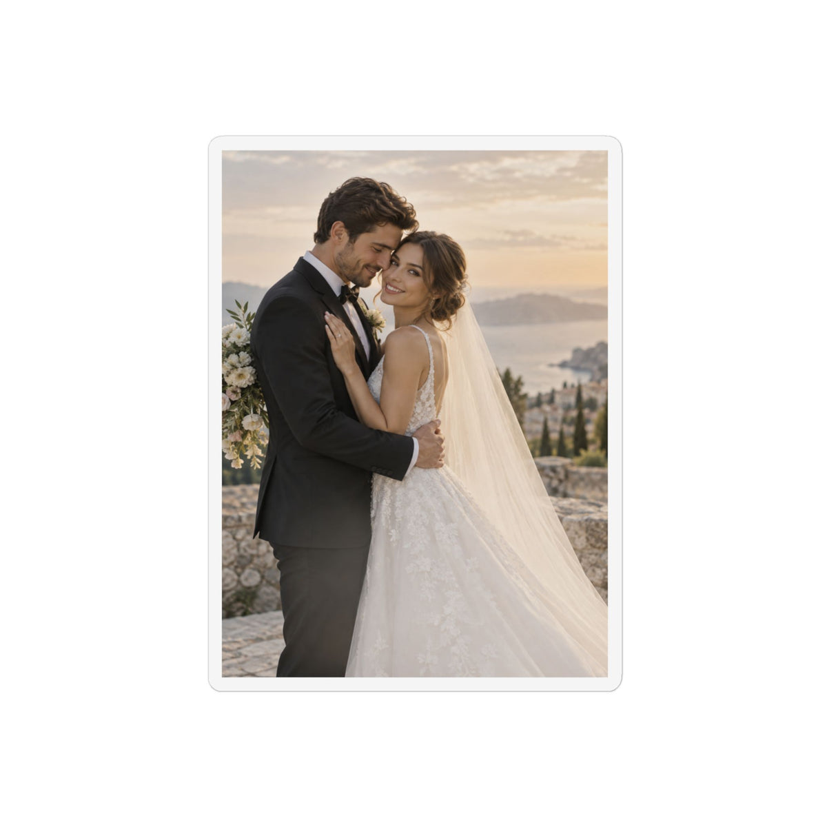 Personalized Photo & Text Custom Shape Magnet