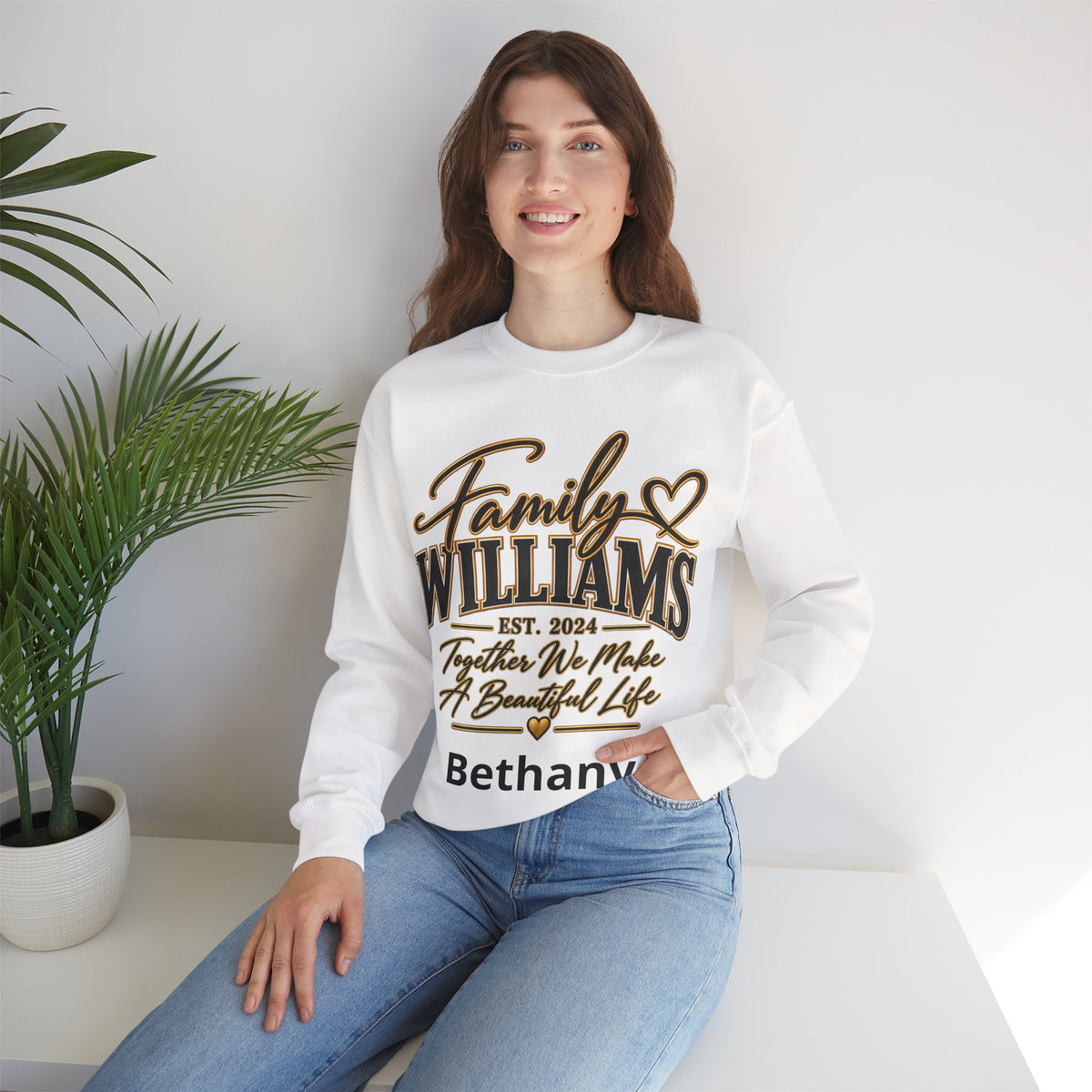 Personalized Crewneck Sweatshirt – Custom Front