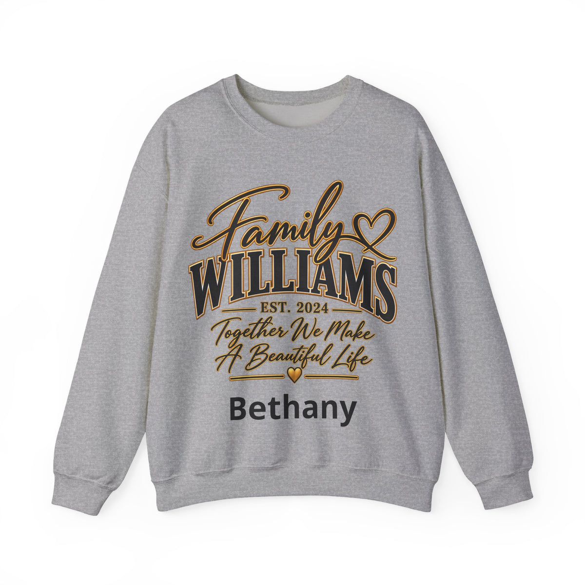Personalized Crewneck Sweatshirt – Custom Front