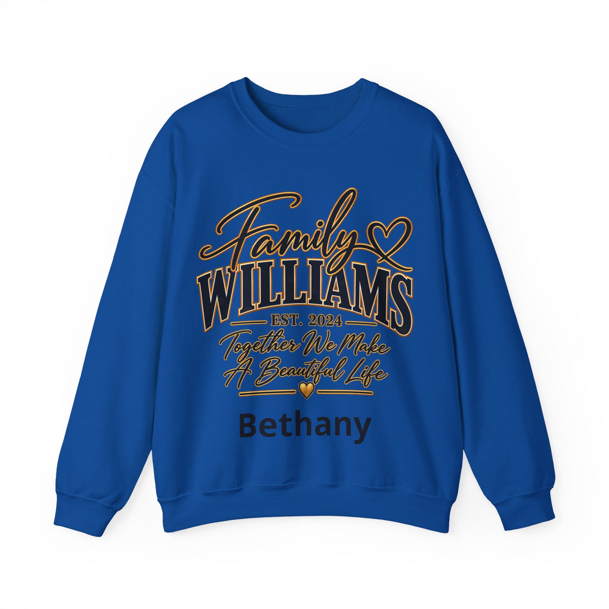 Personalized Crewneck Sweatshirt – Custom Front