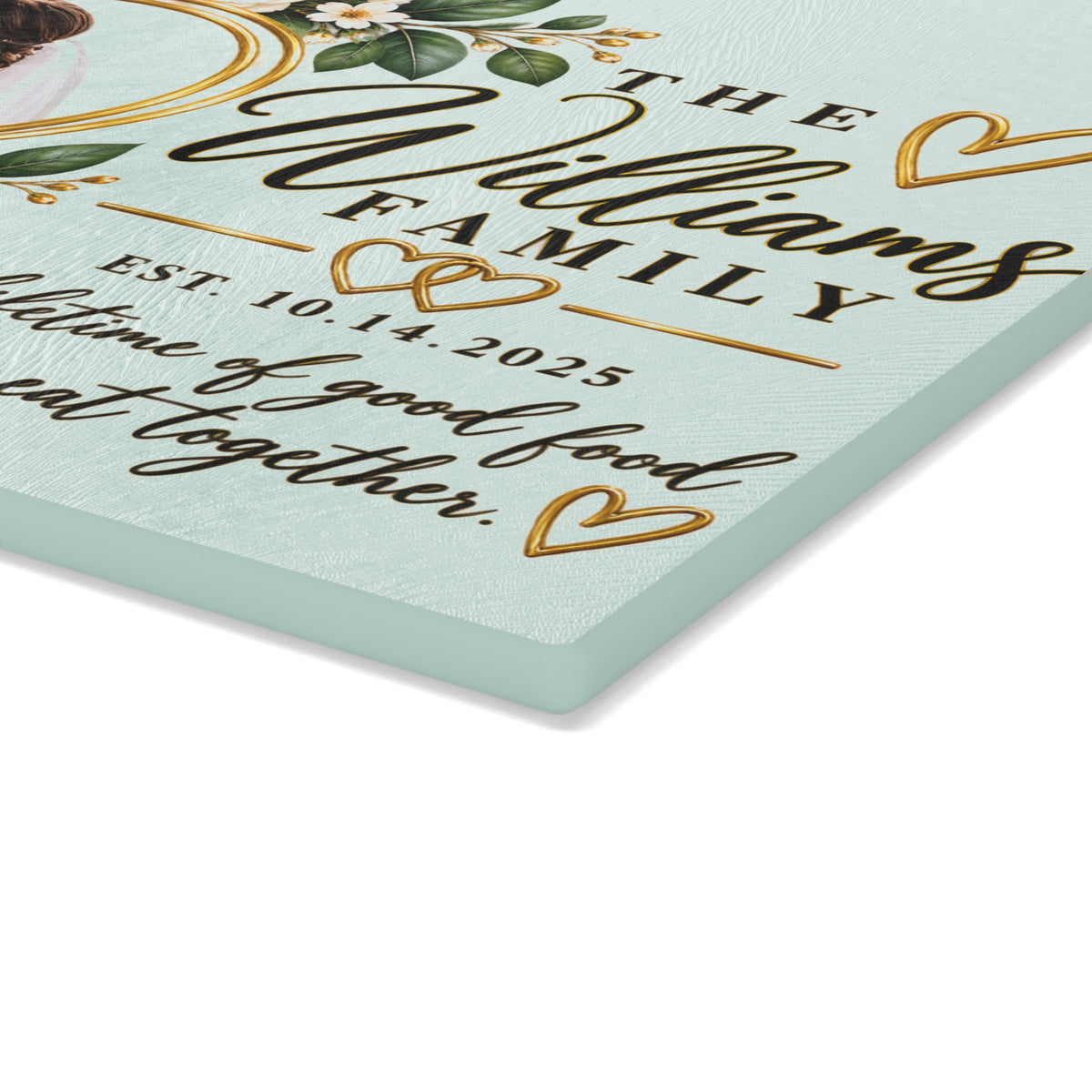 Personalized Glass Cutting Board – Custom Photo