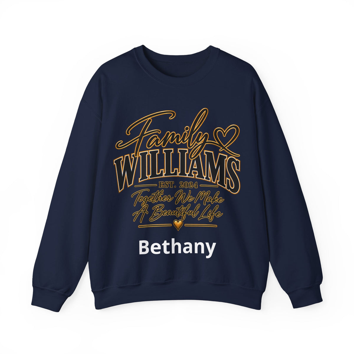 Personalized Crewneck Sweatshirt – Custom Front
