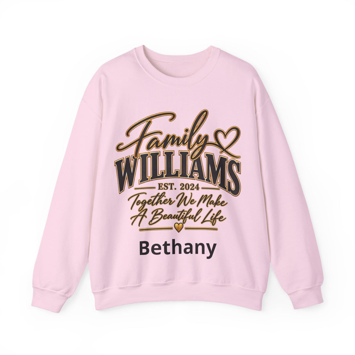 Personalized Crewneck Sweatshirt – Custom Front