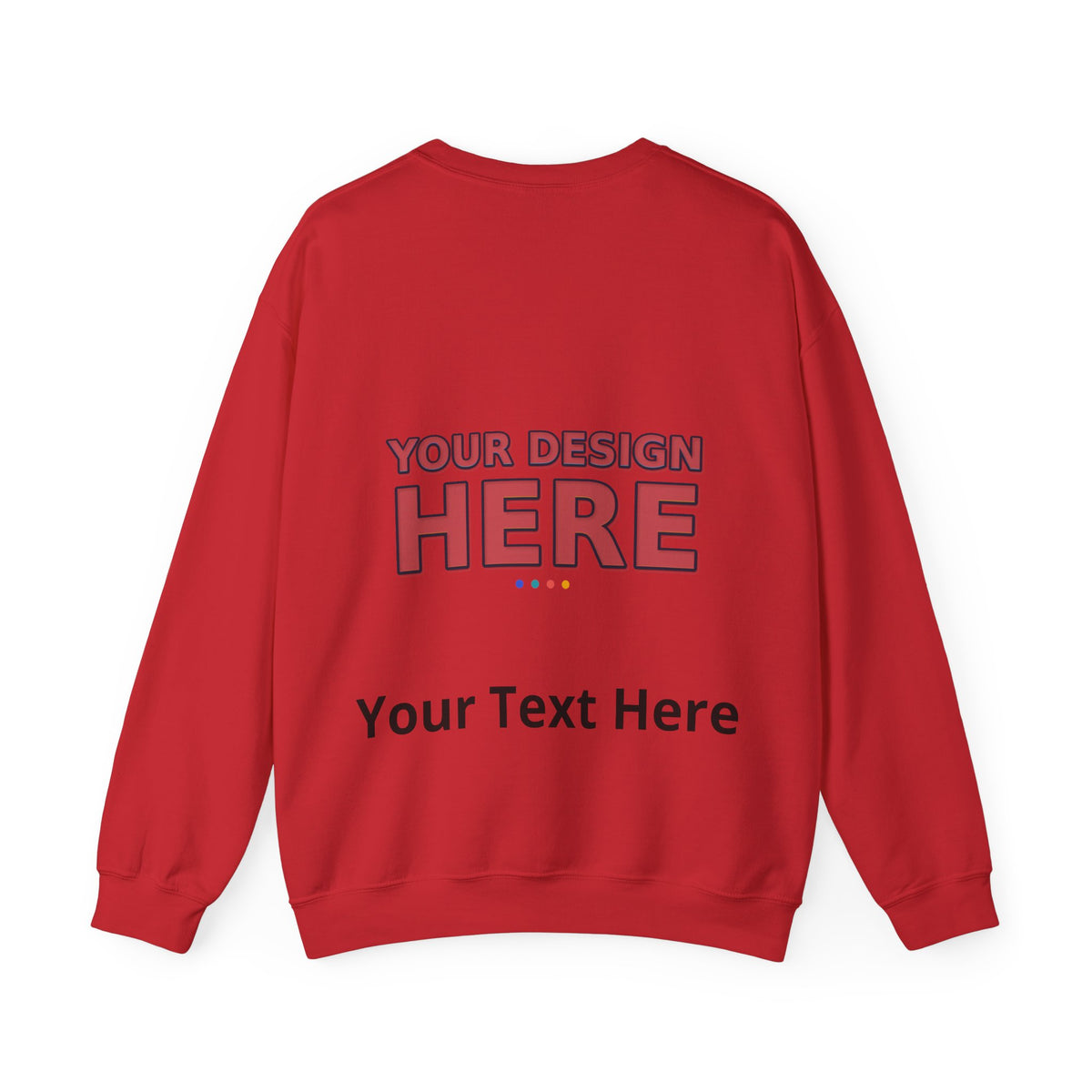 Personalized Crewneck Sweatshirt – Custom Front & Back