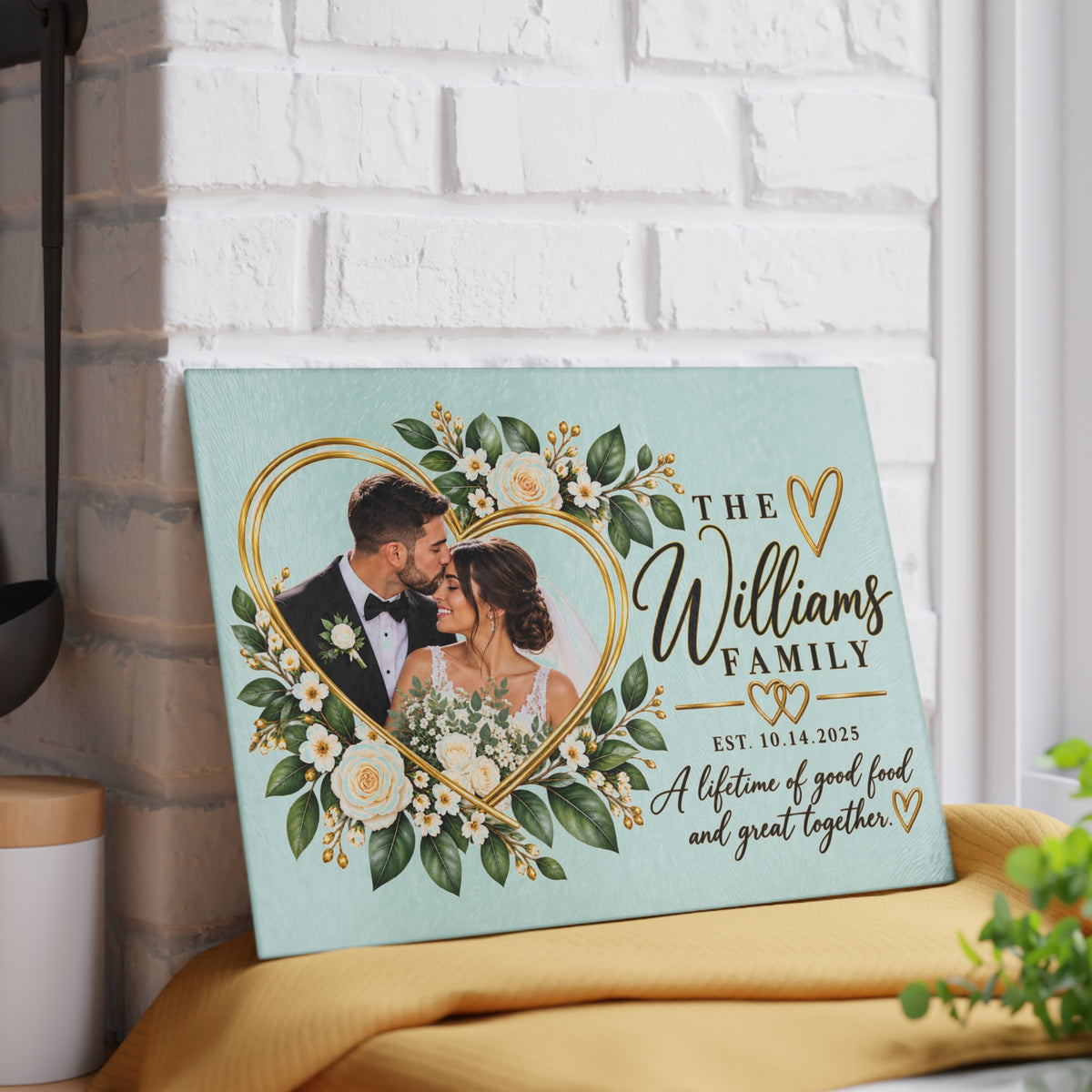 Personalized Glass Cutting Board – Custom Photo