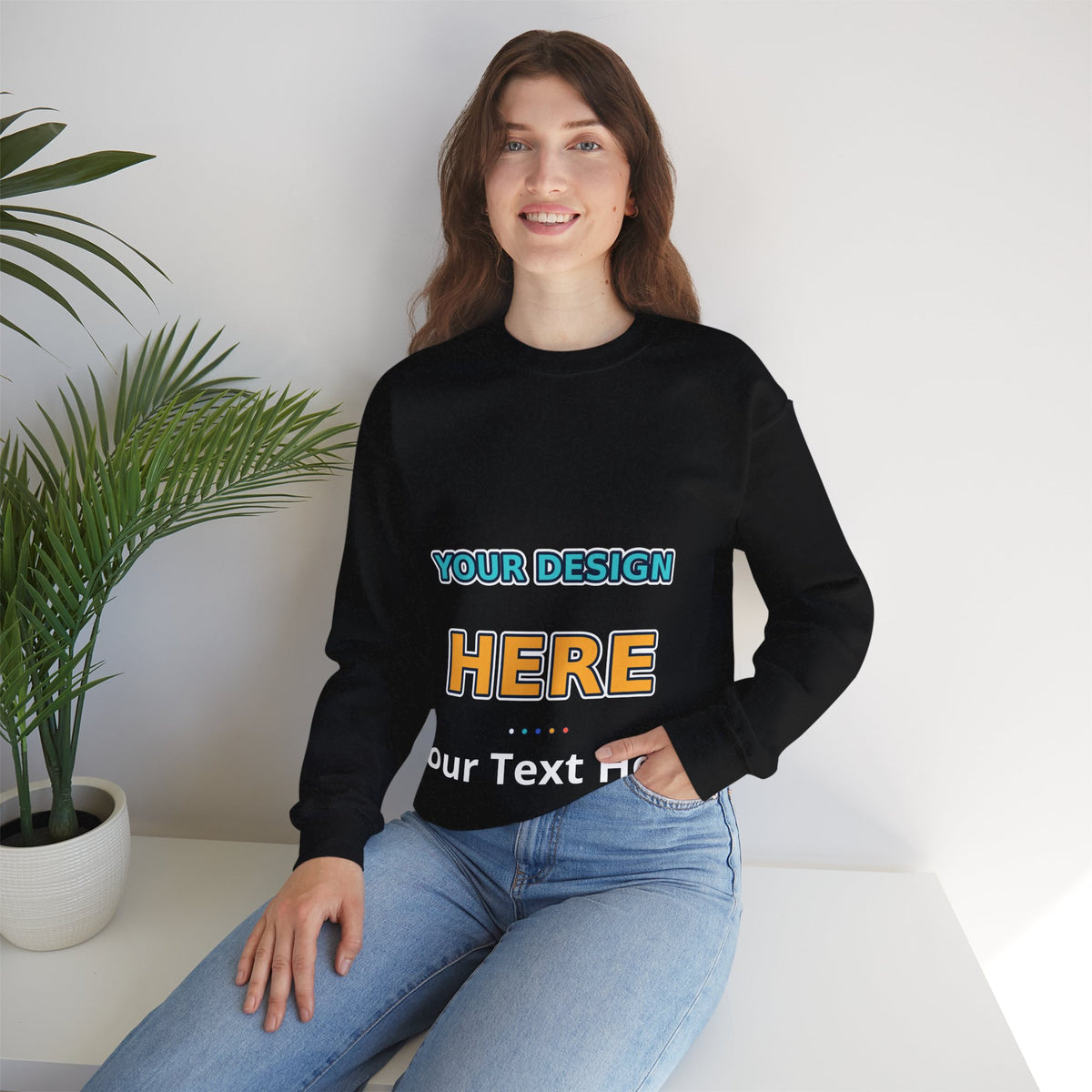 Personalized Crewneck Sweatshirt – Custom Front & Back