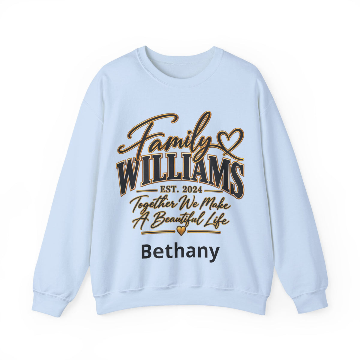 Personalized Crewneck Sweatshirt – Custom Front